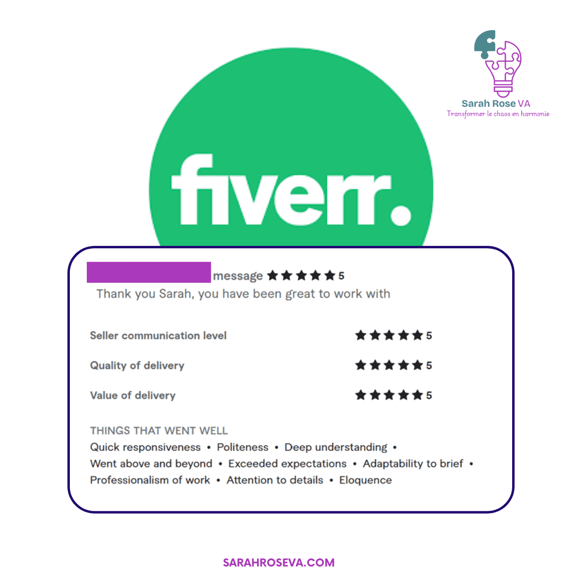 ✨ Tout droit venu de Fiverr ! ✨