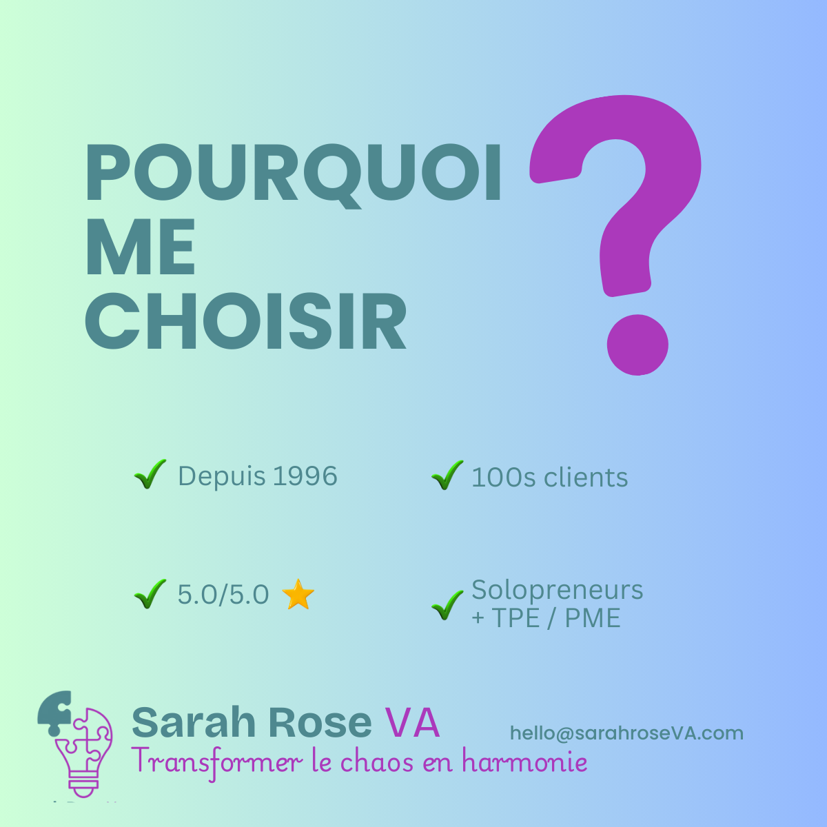 Vous vous demandez peut-être ce qui me rend si spécial ?