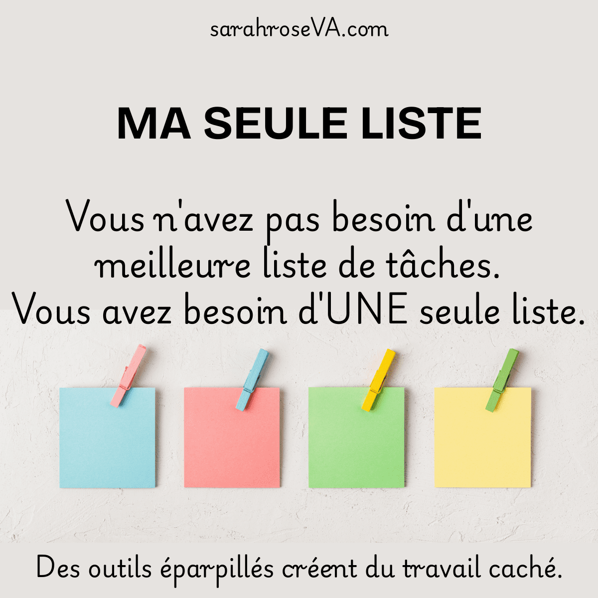 Ma seule to-do liste