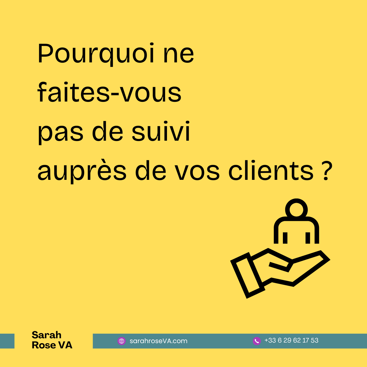 Pas de suivi client?